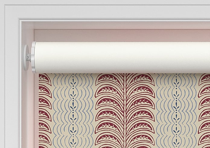 Land & Shore Fintra Stripe (Blackout), Red Blue - Twist&Fit Roller Blind - Image 9